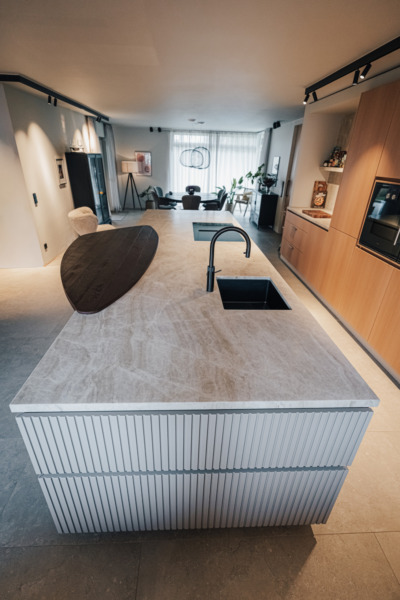 Spuehle Spuehlbecken Moderne Kueche Naturstein