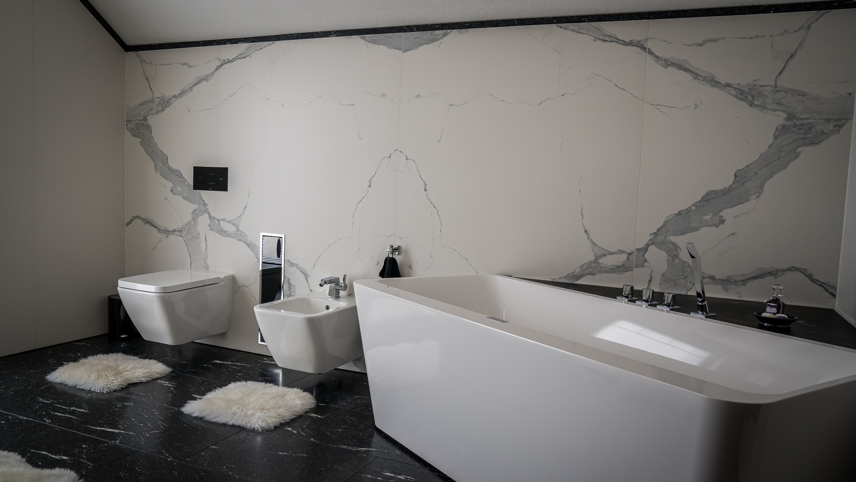 marmor badezimmer mit platten & marmoroptik | wiebe naturstein
