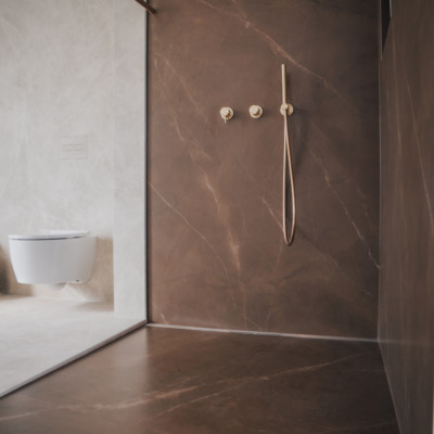 Duschrueckwand Keramik Kopfbrause Wiebe Naturstein Keramik Badezimmer Badgestaltung