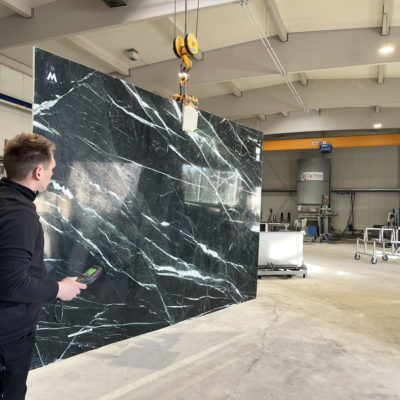 Veria Green Marmor Platte Stein Arbeitsplatte Wiebe Natursteinwerk