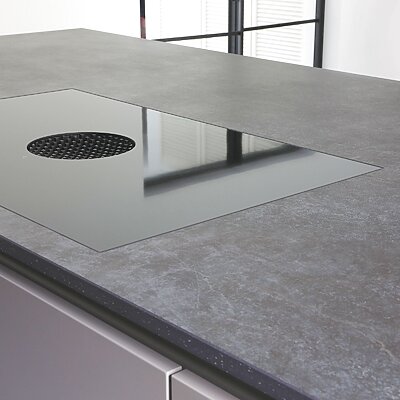 Dekton Arbeitspaltte Bora Kochfeld Flaechenbuendig Natursteinwerk Wiebe Kuechenplanung Kuechen