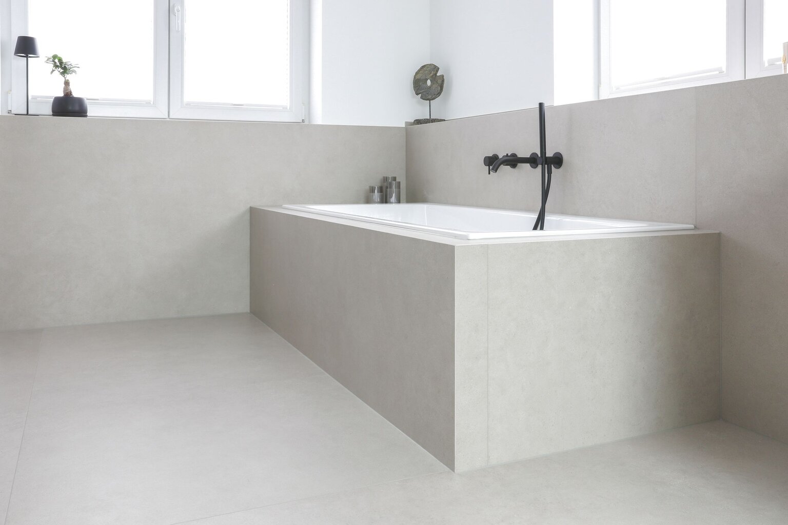 Großformat Badezimmer Wenig Fugen Natursteinwerk Wiebe Badplanung Naturstein