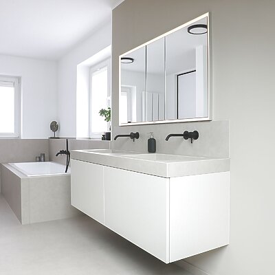 Schwarze Armaturen Vallone Natursteinwerk Wiebe Badplanung Naturstein