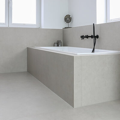 Großformat Badezimmer Wenig Fugen