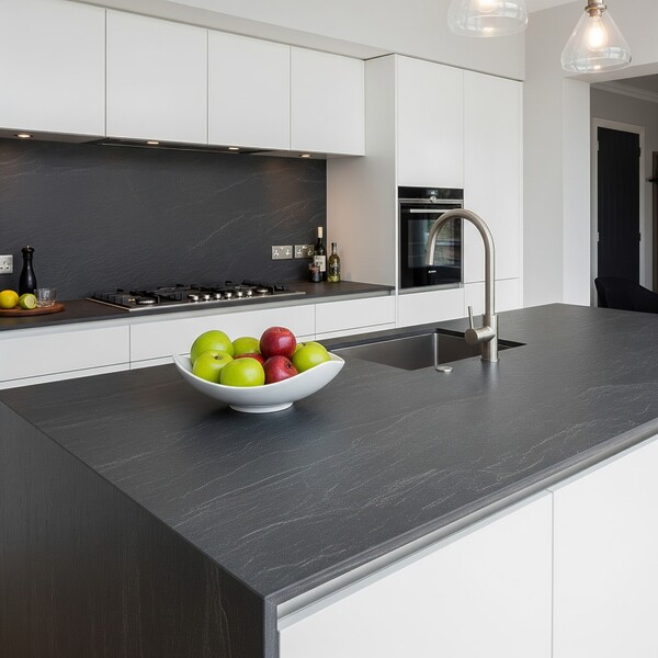 Beispiel Küche Mit Arbeitsplatte Aus Schiefer Beispiel Küche Mit Arbeitsplatte Aus Schiefer