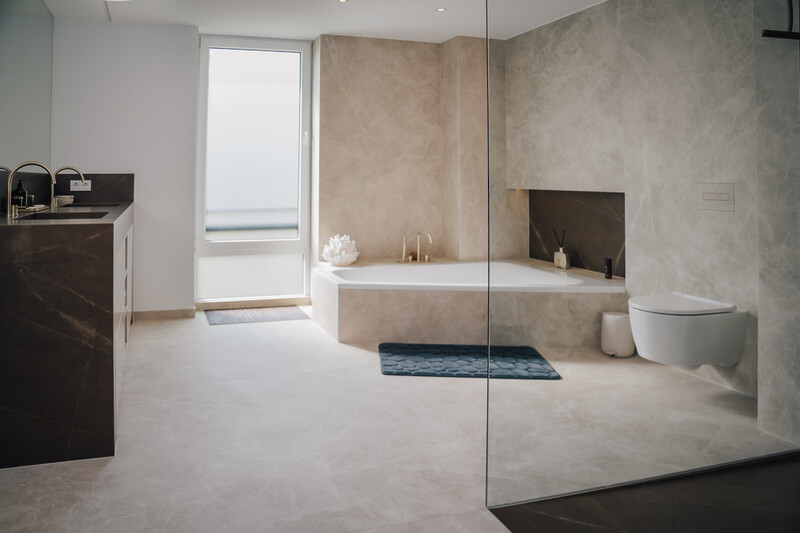 Badezimmer Keramik Diamond Cream Pulpis Laminam Neolith