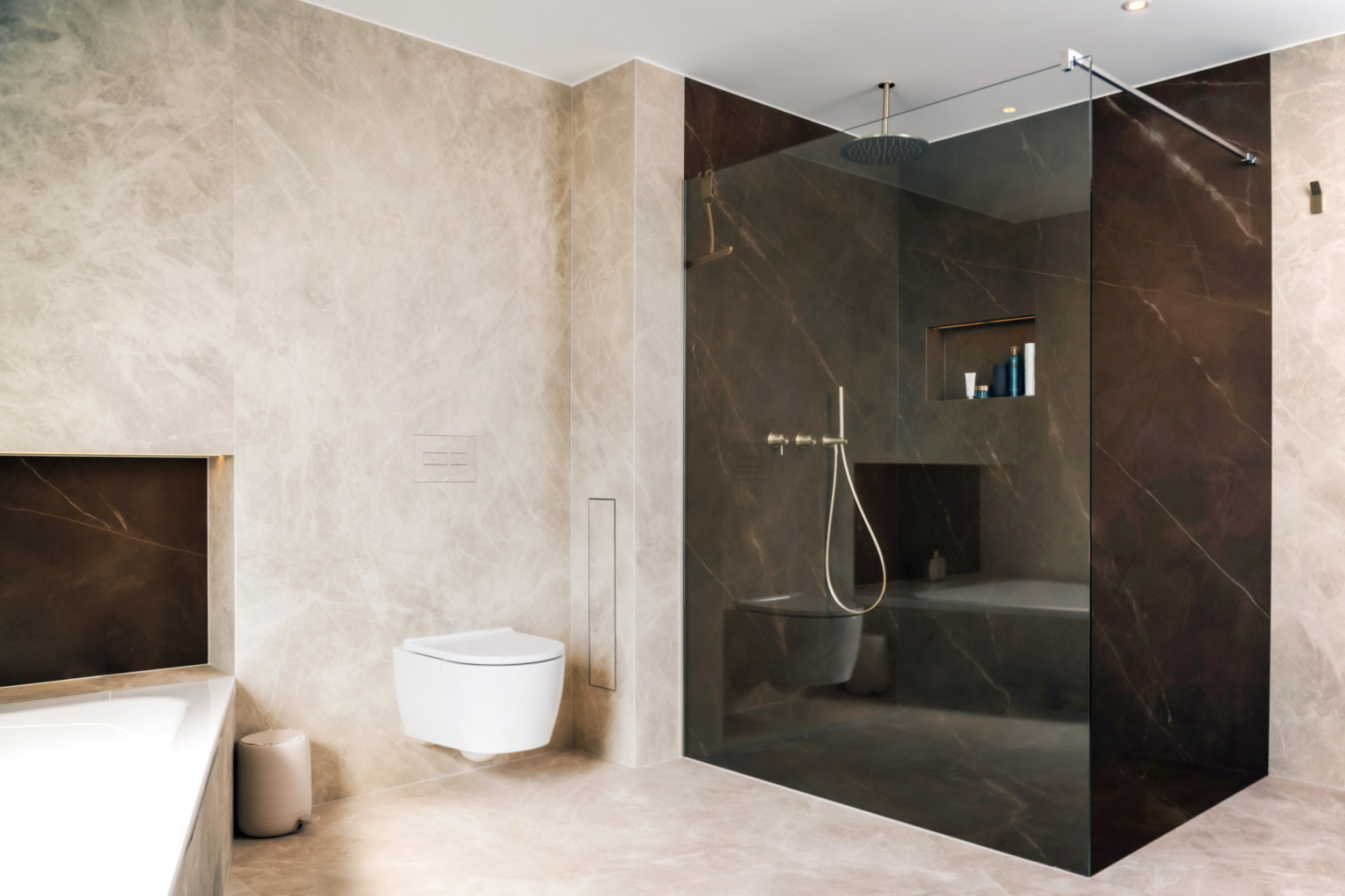 Vallone Badezimmer Bad Platten Fugenlos Naturstein Keramik Wiebe