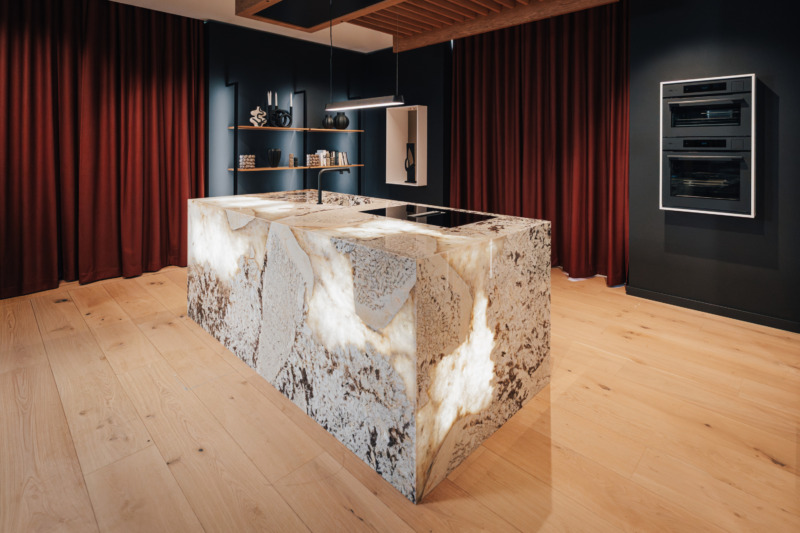 Fugenlose Kuechenarbeitsplatte Naturstein Patagonia Led Beleuchtet.webp Fugenlose Kuechenarbeitsplatte Naturstein Patagonia Led Beleuchtet.webp