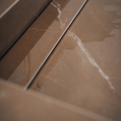 Keramik Waschtisch Stein Waschbecken Abnehmbare Rinne Badezimmer.webp