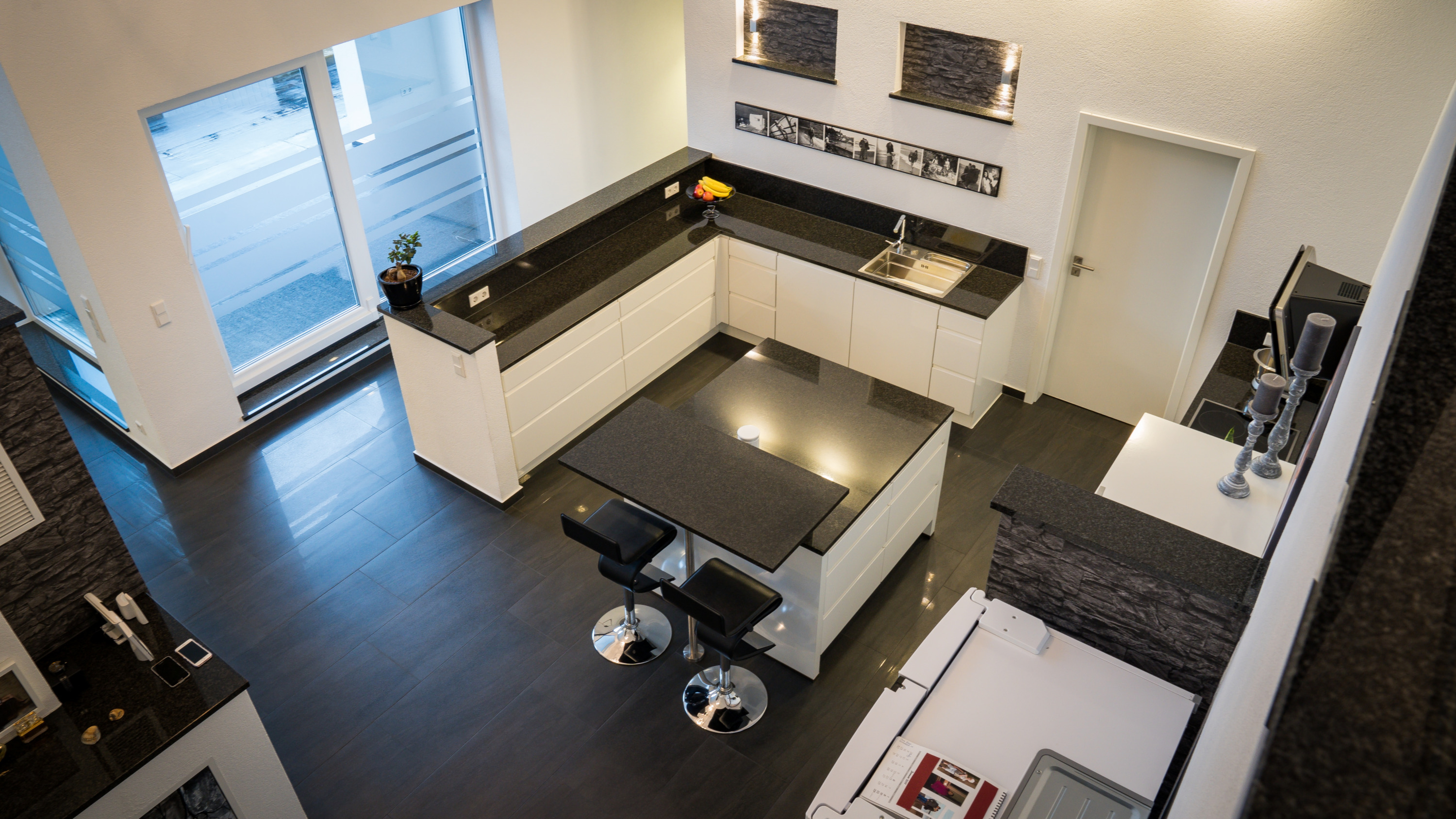 Granit Arbeitsplatte Nero Impala