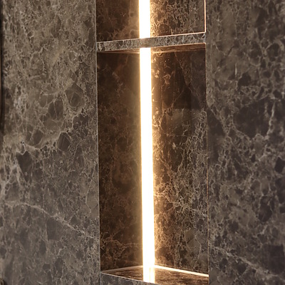 Laminam Keramik Badezimmer Design Beleuchtete Ablage.webp